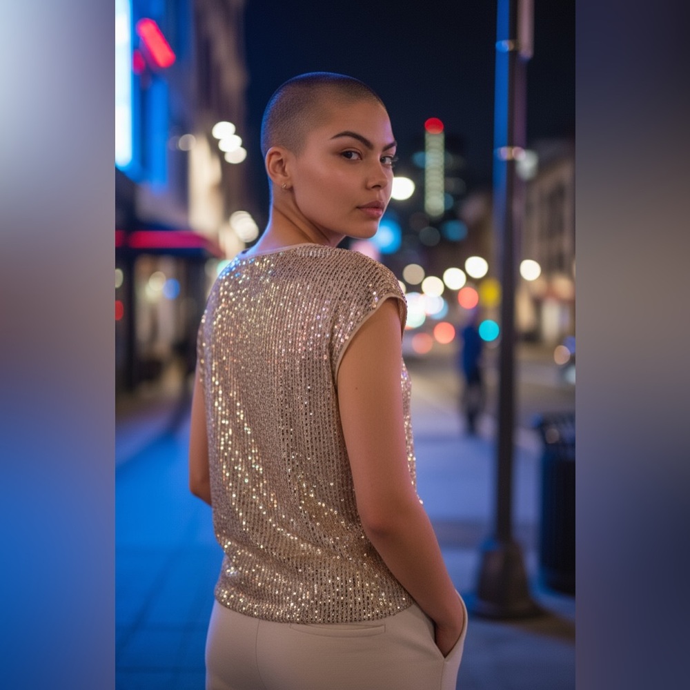 Elegant Sequin Top
